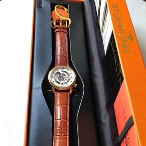 Stührling Accessories - Stührling Automatic Skeletonized Watch Stührling Accessories - Stührling Automatic Skeletonized Watch